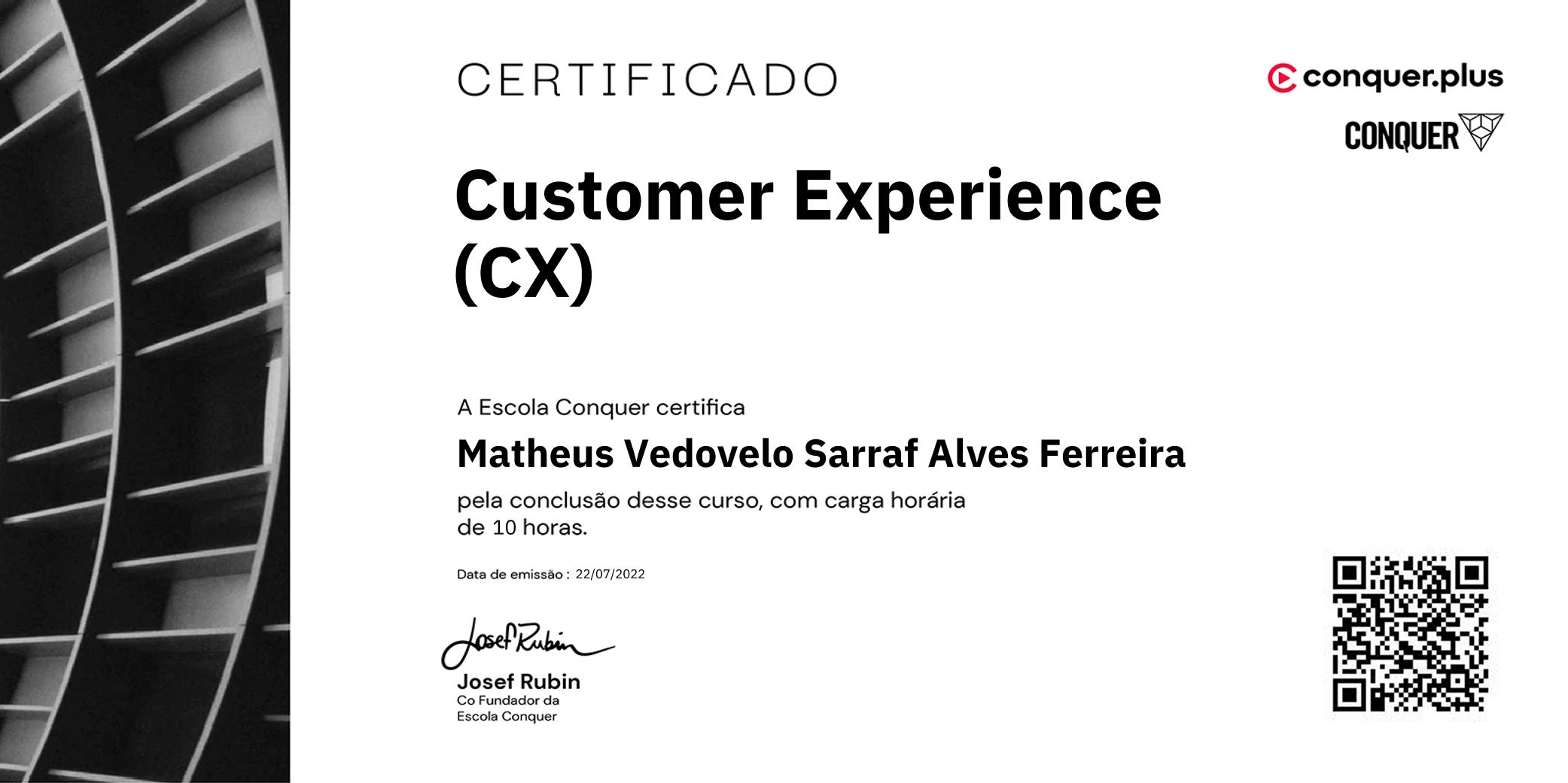 Certificado de Customer Experience (CX)